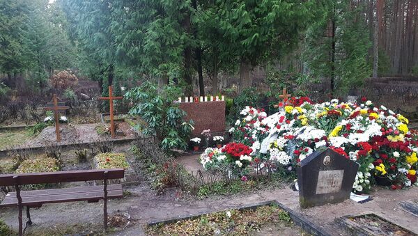 Могила Михаила Задорнова на кладбище в Яундубулты - Sputnik Латвия