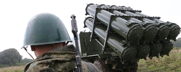 Пуск противокорабельной ракеты БРК Бал в рамках учений Запад-2017  - Sputnik Латвия