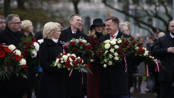 Neatkarības dienas svētku svinīgā ceremonija - Sputnik Latvija