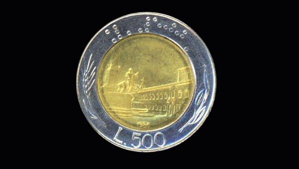 500 Itālijas liru monēta - Sputnik Latvija