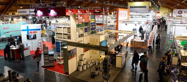 Международная выставка машиностроения, металлообработки и автоматизации Tech Industry 2017 Международная выставка машиностроения, металлообработки и автоматизации Tech Industry 2017 - Sputnik Латвия