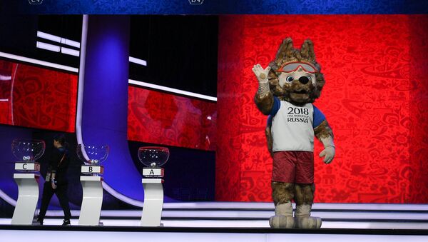 Официальный талисман чемпионата мира по футболу 2018 волк Забивака - Sputnik Latvija