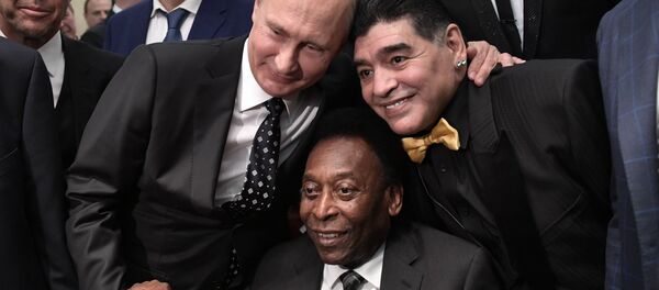 Президент РФ В. Путин принял участие в финальной жеребьёвке ЧМ по футболу ФИФА 2018 в России - Sputnik Латвия