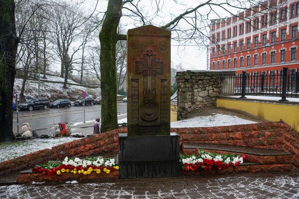 Армянский камень-крест Хачкар - Sputnik Латвия