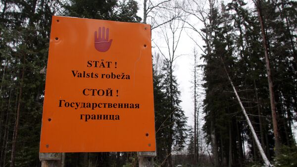 На границе Латвии и России - Sputnik Latvija