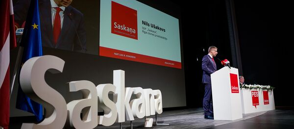 Нил Ушаков на съезде партии Согласие - Sputnik Латвия