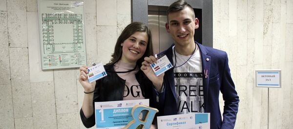 Моника Горностаюте из Литвы и Лацис Жанис из Латвии - Sputnik Латвия