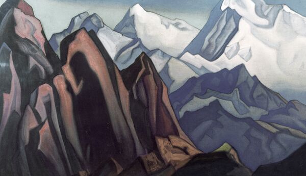 Тень учителя. Тибет репродукция картины Николая Рериха - Sputnik Латвия