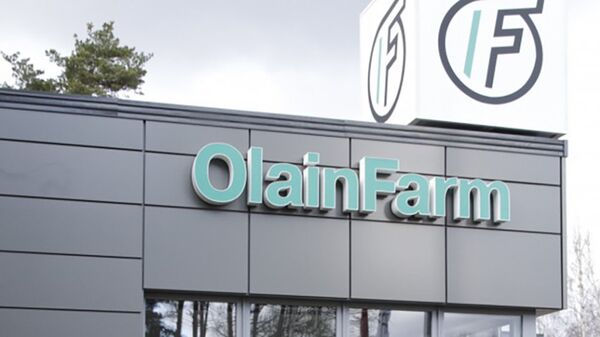 Вывеска компании Olainfarm - Sputnik Латвия