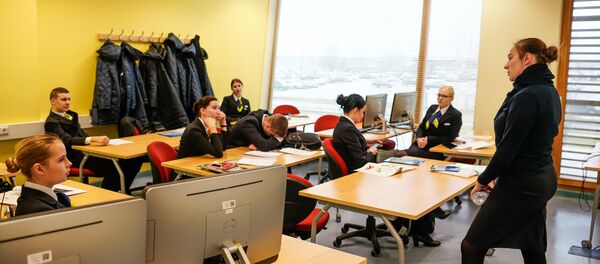 Тренировочный центр авиакомпании airBaltic - Sputnik Latvija