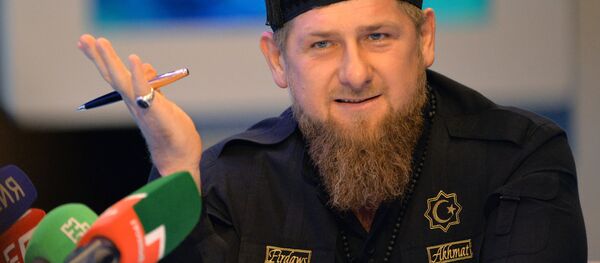 Глава Чечни Рамзан Кадыров Глава Чечни Рамзан Кадыров - Sputnik Latvija