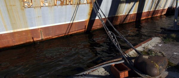 Ракетный крейсер Украина на Николаевском судостроительном заводе на Украине Ракетный крейсер Украина на Николаевском судостроительном заводе на Украине - Sputnik Latvija