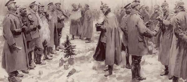 Иллюстрация из газеты London News Рождественское перемирие - Sputnik Латвия