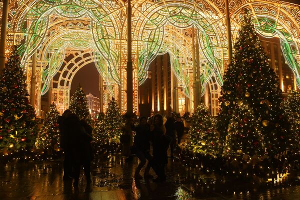 New Year's lights in Moscow - Sputnik Latvija