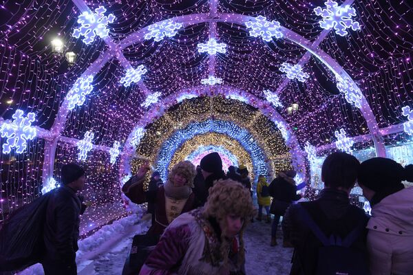 New Year's lights in Moscow - Sputnik Latvija