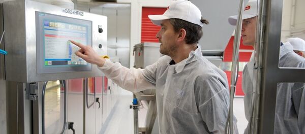 Открытие филиала шоколадной фабрики Победа - Sputnik Латвия