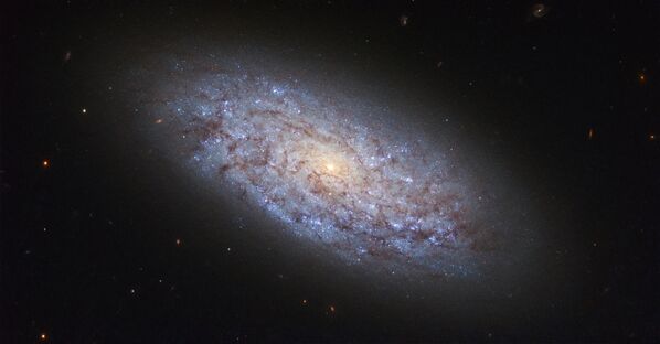Галактика NGC 5949 в созвездии Дракона, нарушающая законы распределения темной материи - Sputnik Латвия