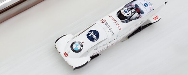 Бобслей. Оскар Киберманис и Матисс Микнис - Sputnik Латвия