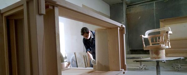 Производство мебели на фабрике - Sputnik Латвия