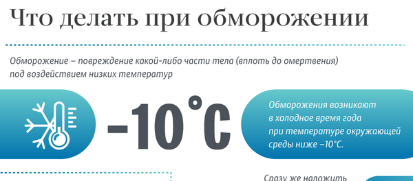 Что делать при обморожении - Sputnik Латвия