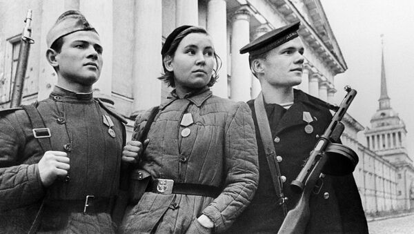 Защитники Ленинграда во время блокады - Sputnik Латвия