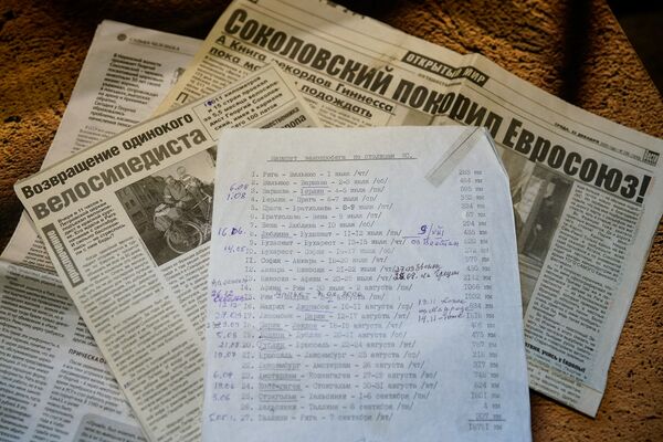 Маршрут велопробега Георгия Соколовского по странам ЕС Маршрут велопробега Георгия Соколовского по странам ЕС - Sputnik Латвия