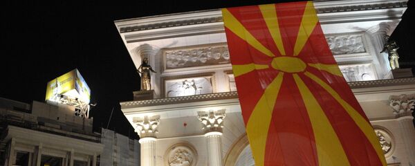 Акции протеста в Македонии, архивное фото - Sputnik Латвия