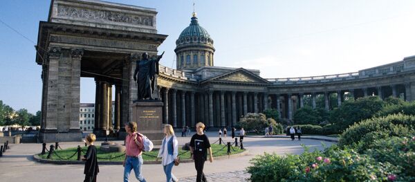 Казанский собор, один из крупнейших храмов Санкт-Петербурга Казанский собор, один из крупнейших храмов Санкт-Петербурга - Sputnik Latvija