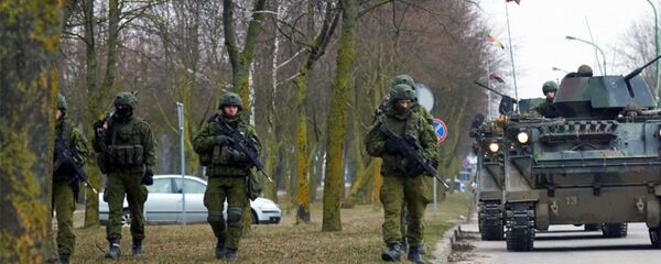 Военные учения в Литве Военные учения в Литве - Sputnik Latvija