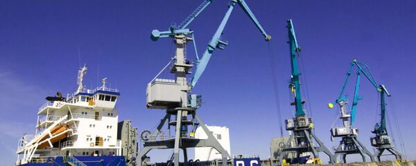 Морской порт Усть-Луга Морской порт Усть-Луга - Sputnik Latvija