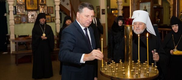 Президент Латвии Раймондс Вейонис нанес визит главе Латвийской православной церкви митрополиту Александру, 23 января 2018 года Президент Латвии Раймондс Вейонис нанес визит главе Латвийской православной церкви митрополиту Александру, 23 января 2018 года - Sputnik Latvija
