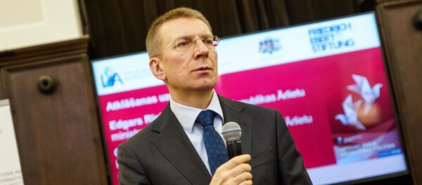 Министр иностранных дел Латвии Эдгарс Ринкевичс Министр иностранных дел Латвии Эдгарс Ринкевичс - Sputnik Latvija