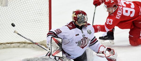 Матч между командами ХК Спартак (Москва) - ХК Динамо (Рига) - Sputnik Латвия