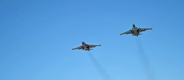 Krievijas kara aviācija Hmeimimas aviobāzē Sīrijā Krievijas kara aviācija Hmeimimas aviobāzē Sīrijā - Sputnik Latvija