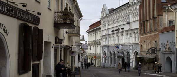 Viļņas vecpilsētas iela Viļņas vecpilsētas iela - Sputnik Latvija