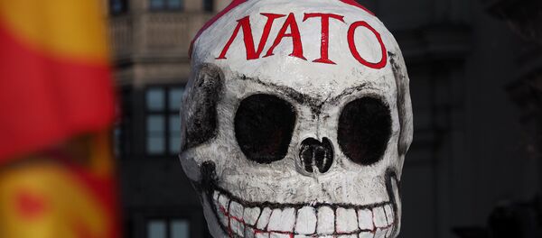 Акции протеста против НАТО в Мюнхене Акции протеста против НАТО в Мюнхене - Sputnik Латвия