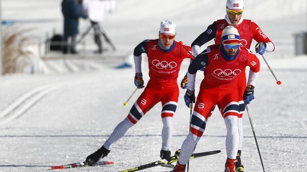 Norvēģijas olimpiskās izlases treniņi Phjončhanā - Sputnik Latvija