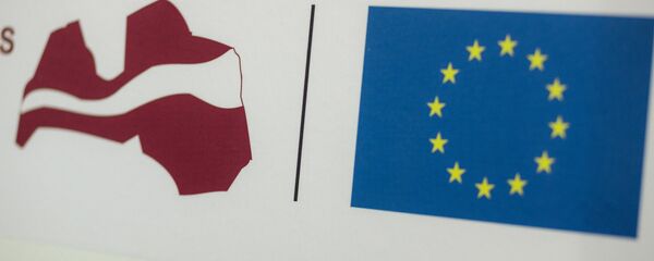 Логотипы Латвии и ЕС Логотипы Латвии и ЕС - Sputnik Latvija