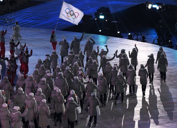 Церемония открытия XXIII зимних Олимпийских игр Церемония открытия XXIII зимних Олимпийских игр - Sputnik Латвия