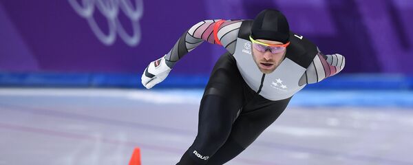 Конькобежец Харальдс Силовс на XXIII зимних Олимпийских играх в Пхенчхане - Sputnik Латвия