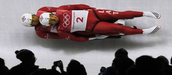 Андрис Шицс и Юрис Щицс на XXIII зимних Олимпийских играх в Пхенчхане - Sputnik Латвия