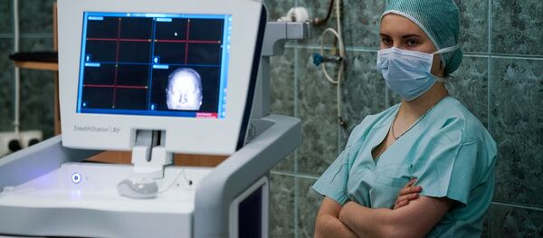 Операционная в больнице им. Паула Страдиня - Sputnik Latvija