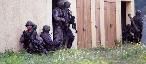 Литовская армия во время учений Литовская армия во время учений - Sputnik Latvija