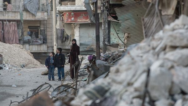 Situācija Alepo pilsētā Sīrijā - Sputnik Latvija