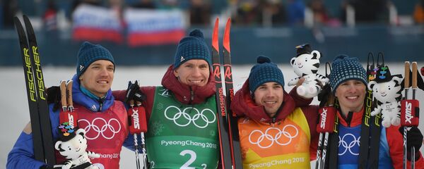 Олимпиада 2018. Лыжные гонки. Мужчины. Эстафета - Sputnik Латвия