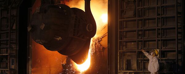 Сталелитейное производство в Китае Сталелитейное производство в Китае - Sputnik Latvija