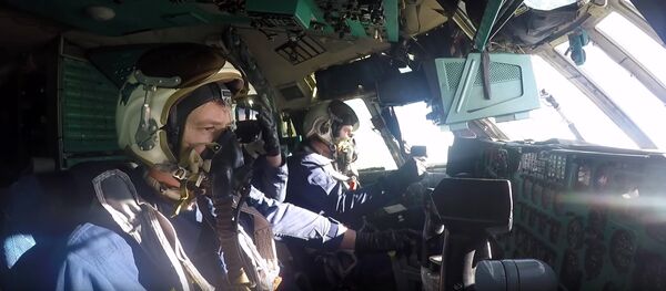 Отработка наведения на цели экипажами самолетов А-50У ВКС РФ Отработка наведения на цели экипажами самолетов А-50У ВКС РФ - Sputnik Latvija