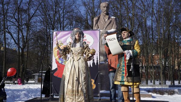 Митинг в защиту образования на русском языке в Латвии. Рига, 24 февраля 2018 г. - Sputnik Latvija