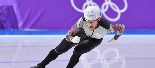 Латвийский конькобежец Харальдс Силовс на XXIII Зимних Олимпийских играх в Пхенчхане Латвийский конькобежец Харальдс Силовс на XXIII Зимних Олимпийских играх в Пхенчхане - Sputnik Латвия