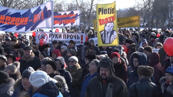 Митинг в Риге в защиту русского языка - Sputnik Латвия